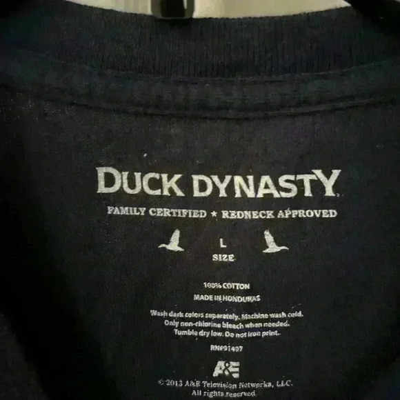 duck dynasty A&E T-shirt Men’s Large Happy Happy Happy Blue Red Portrait - Picture 2 of 7